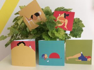 Kaarten van een van de vector illustraties uit de preggo serie