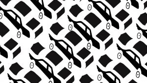 Auto cover illustratie